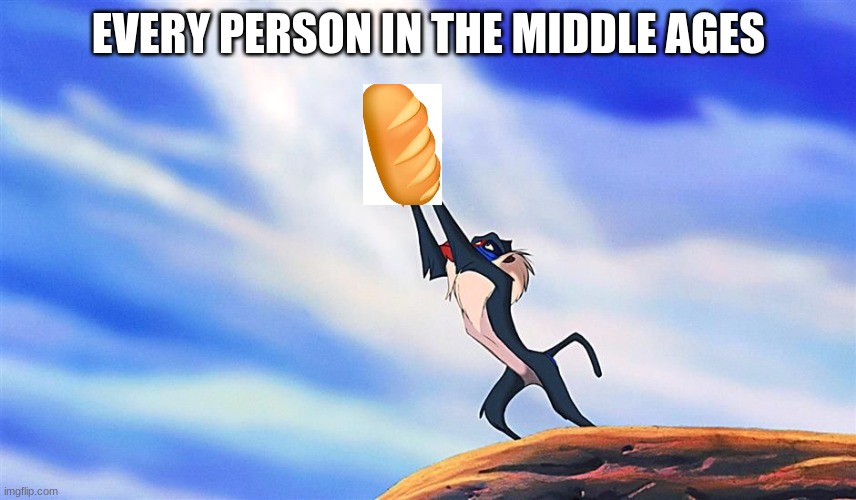 Lion King Rafiki Simba | EVERY PERSON IN THE MIDDLE AGES | image tagged in lion king rafiki simba | made w/ Imgflip meme maker