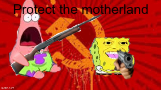 Protect the motherland | image tagged in communism | made w/ Imgflip meme maker