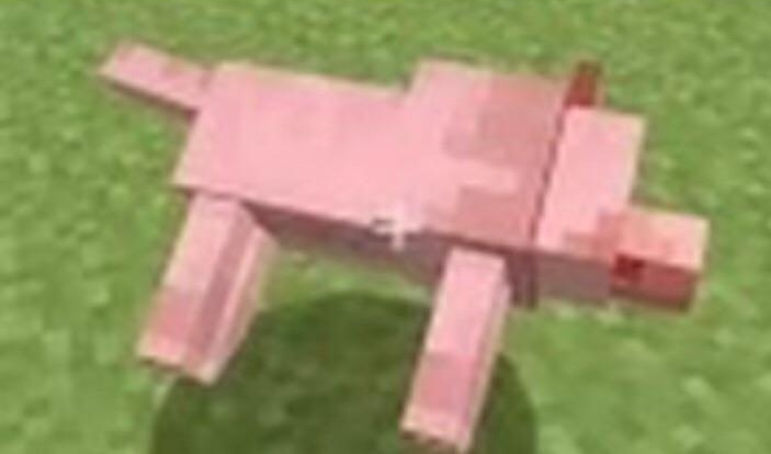 High Quality minecraft dog dying Blank Meme Template