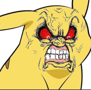 Rage Pikachu Blank Meme Template