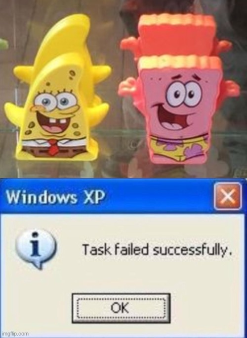 Sponge Rick and patbob | image tagged in task failed successfully,funny,memes,funny memes,spongebob,you had one job | made w/ Imgflip meme maker