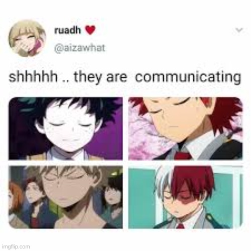 sHhHhHHhH | image tagged in mha,be quiet | made w/ Imgflip meme maker