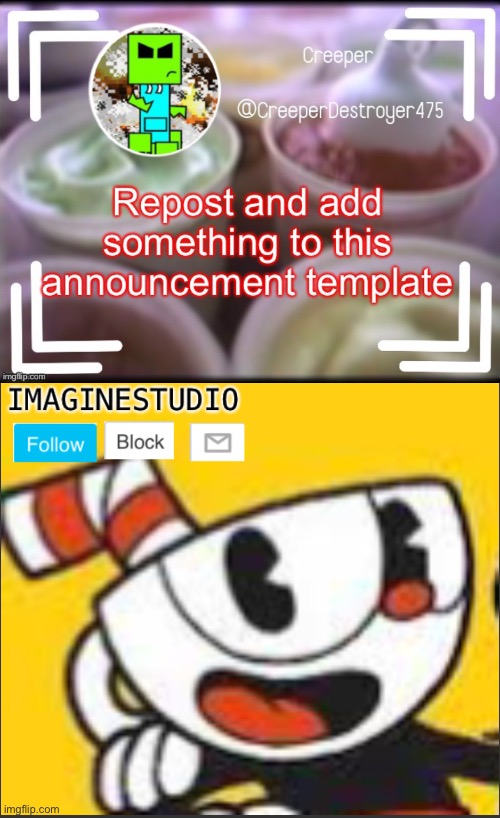 Repost | image tagged in imaginestudio s template 5 | made w/ Imgflip meme maker