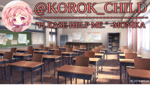 Korok-child Doki Doki Literature club Blank Meme Template