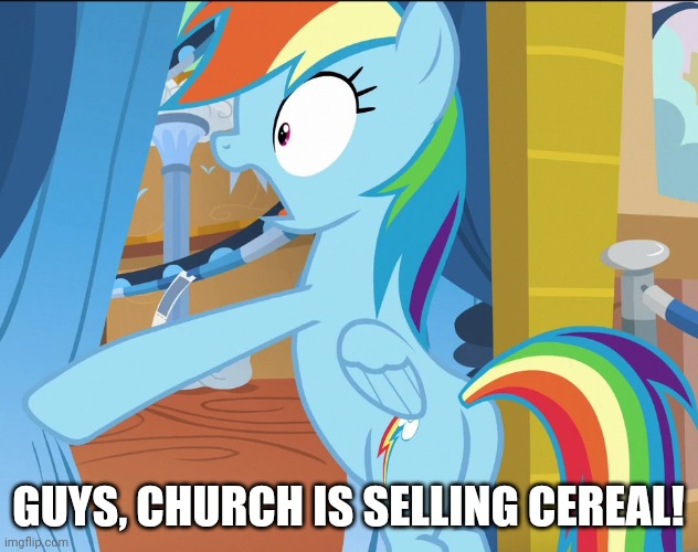 GUYS, CHURCH IS SELLING CEREAL! | made w/ Imgflip meme maker