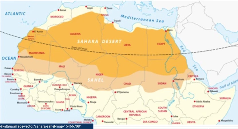 Sahara Deserk Map | image tagged in sahara-jj | made w/ Imgflip meme maker
