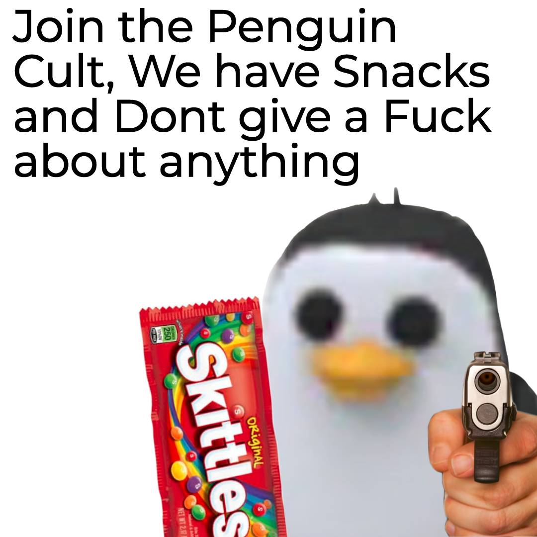 High Quality Penguin Cult Blank Meme Template