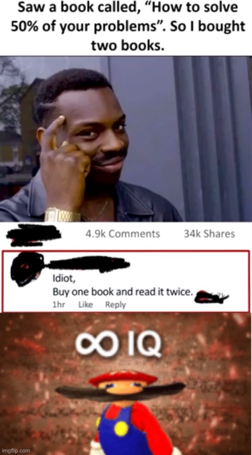 SMORT | image tagged in infinite iq,books,roll safe think about it,memes,funny | made w/ Imgflip meme maker