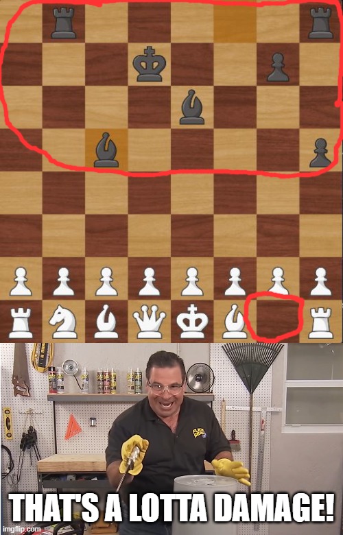 The Elani bot in chess.com is the dumbest bot ever. | THAT'S A LOTTA DAMAGE! | image tagged in phil swift that's a lotta damage flex tape/seal | made w/ Imgflip meme maker