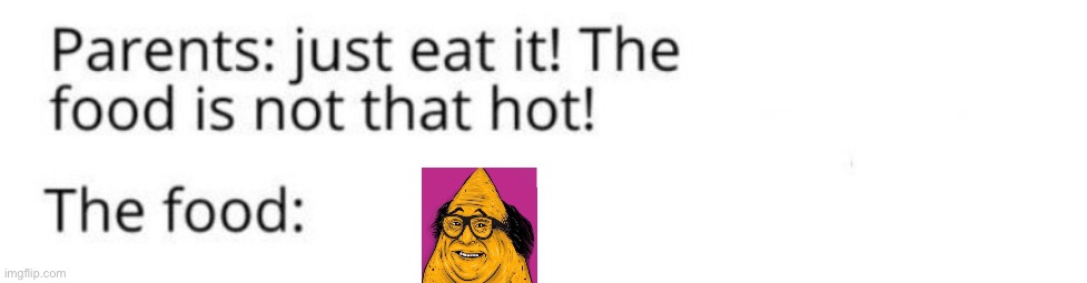 The food is not that hot | image tagged in the food is not that hot | made w/ Imgflip meme maker