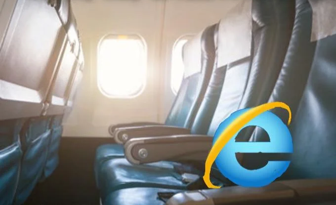 High Quality Internet explorer on plane Blank Meme Template
