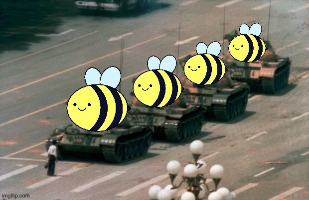 [I thought better of posting this one to the PRESIDENTS stream, lol] | image tagged in beez/kami propaganda tanks | made w/ Imgflip meme maker