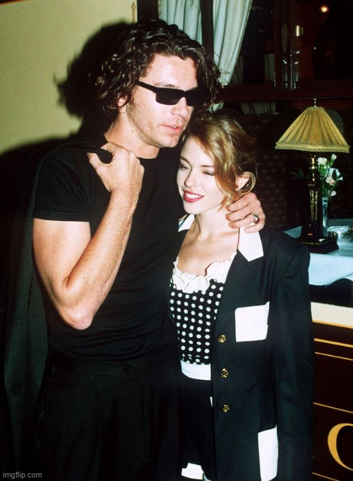 Kylie Michael Hutchence | image tagged in kylie michael hutchence | made w/ Imgflip meme maker