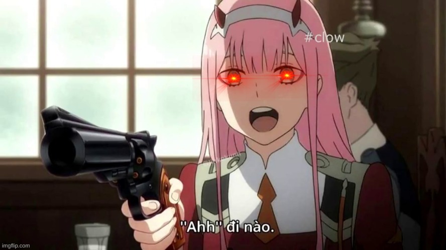 Triggered Zero Two | image tagged in triggered zero two | made w/ Imgflip meme maker
