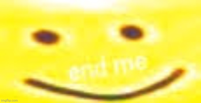 End Me | image tagged in end me | made w/ Imgflip meme maker