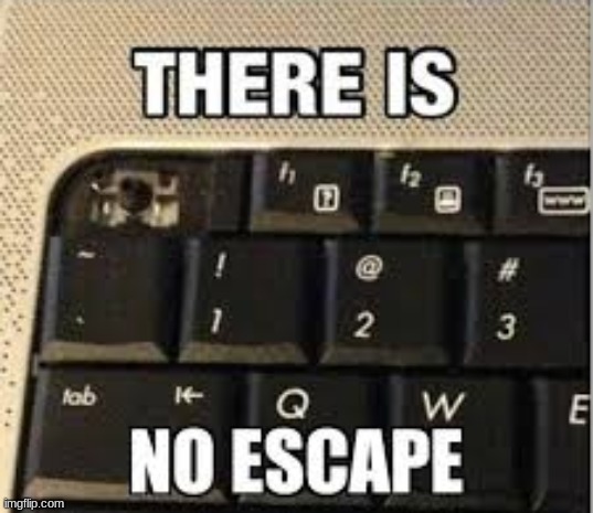 No escape | image tagged in no escape | made w/ Imgflip meme maker