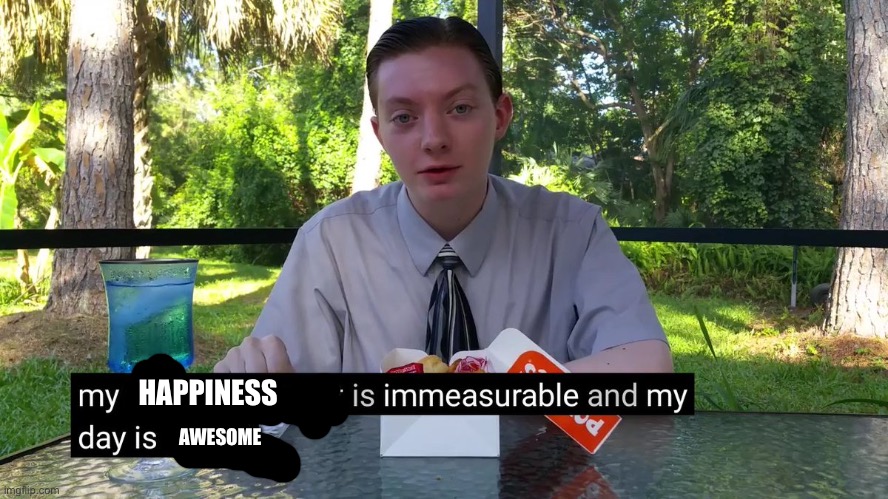 My Disappointment Is Immeasurable | HAPPINESS AWESOME | image tagged in my disappointment is immeasurable | made w/ Imgflip meme maker