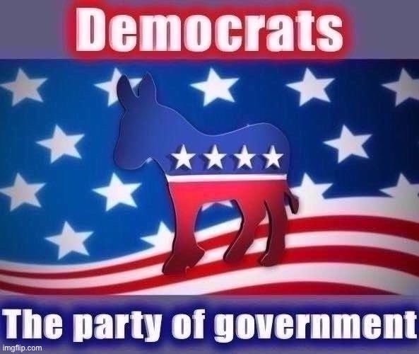 'nuff said. | image tagged in democrats the party of government,democrats,democratic party,government,big government,democrat party | made w/ Imgflip meme maker
