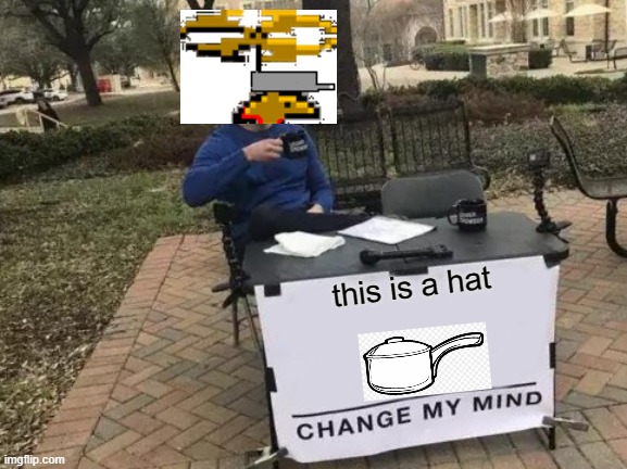 Change My Mind Meme | this is a hat | image tagged in memes,change my mind | made w/ Imgflip meme maker