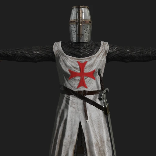 T posing crusader Blank Meme Template