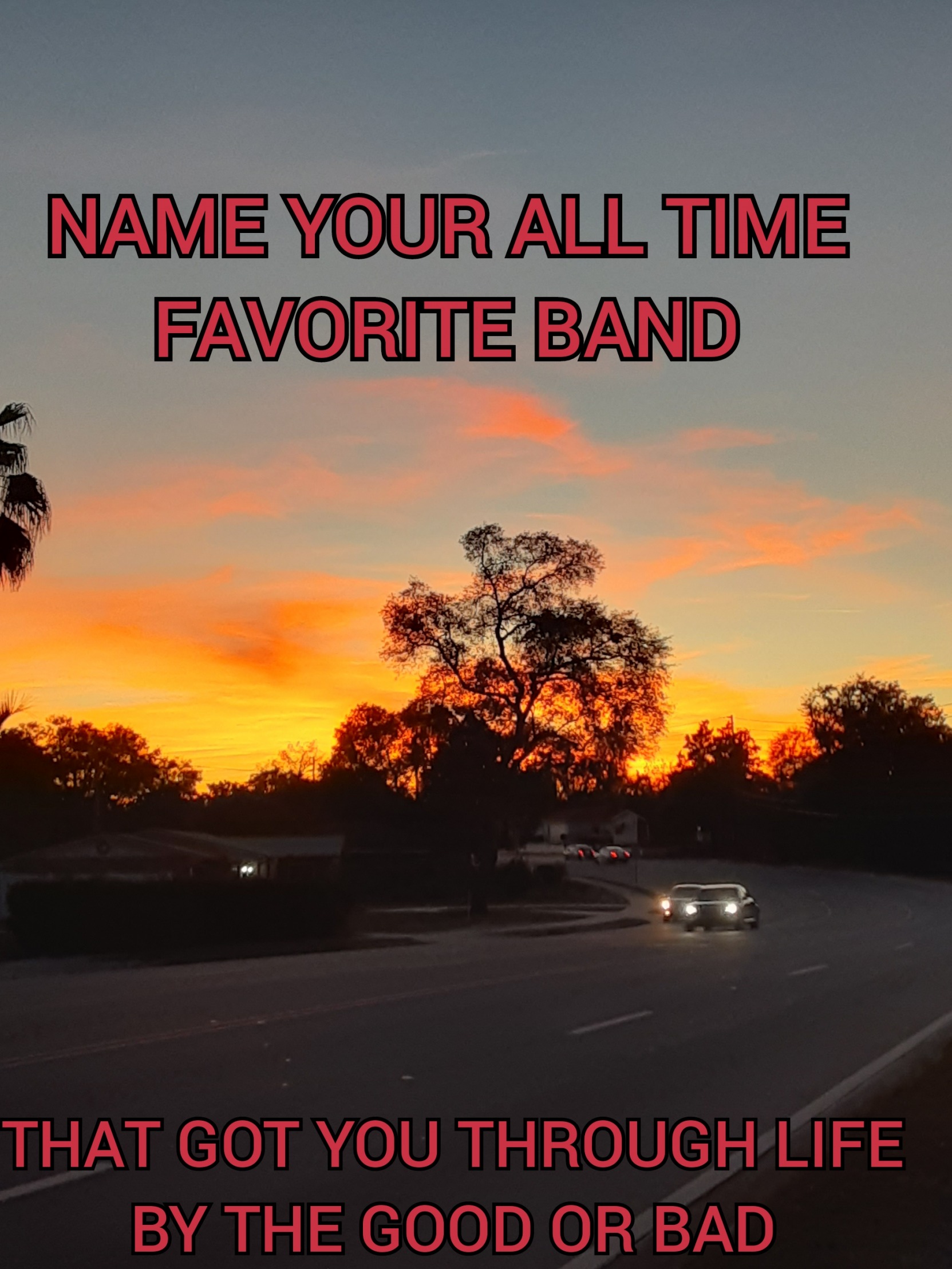 All time favorite band Blank Meme Template