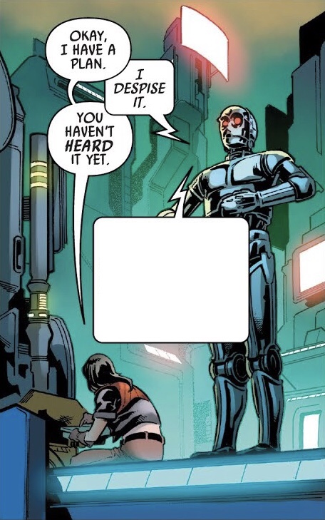Aphra and 000 Blank Meme Template