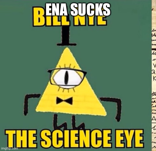 What | ENA SUCKS | image tagged in what,joke | made w/ Imgflip meme maker