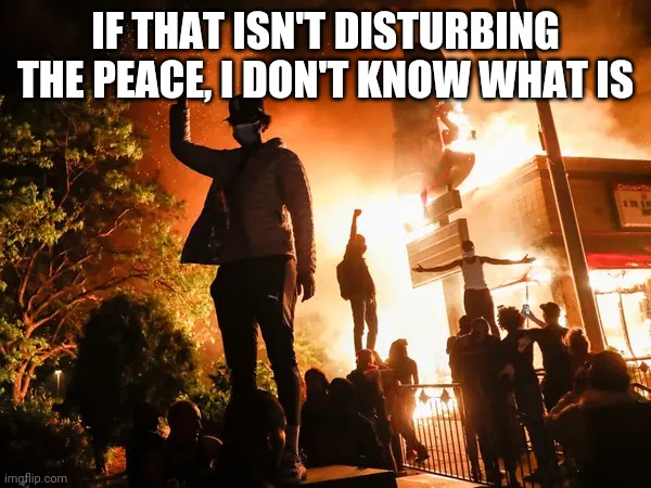 IF THAT ISN'T DISTURBING THE PEACE, I DON'T KNOW WHAT IS | made w/ Imgflip meme maker