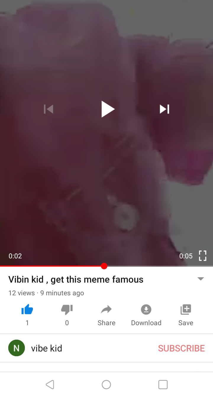High Quality Vibe kid Blank Meme Template