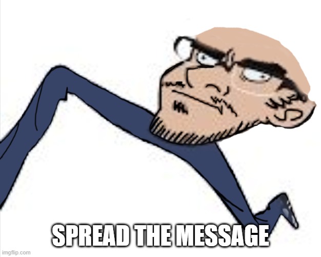 Bald Zeushercul | SPREAD THE MESSAGE | image tagged in religion | made w/ Imgflip meme maker