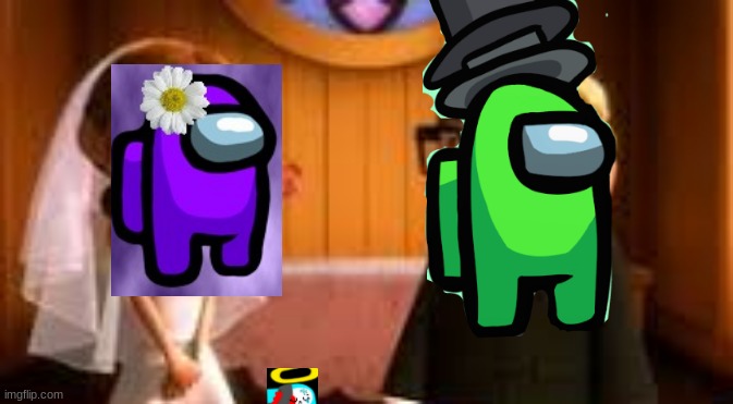 Lime and Purple Getting married | image tagged in idk | made w/ Imgflip meme maker
