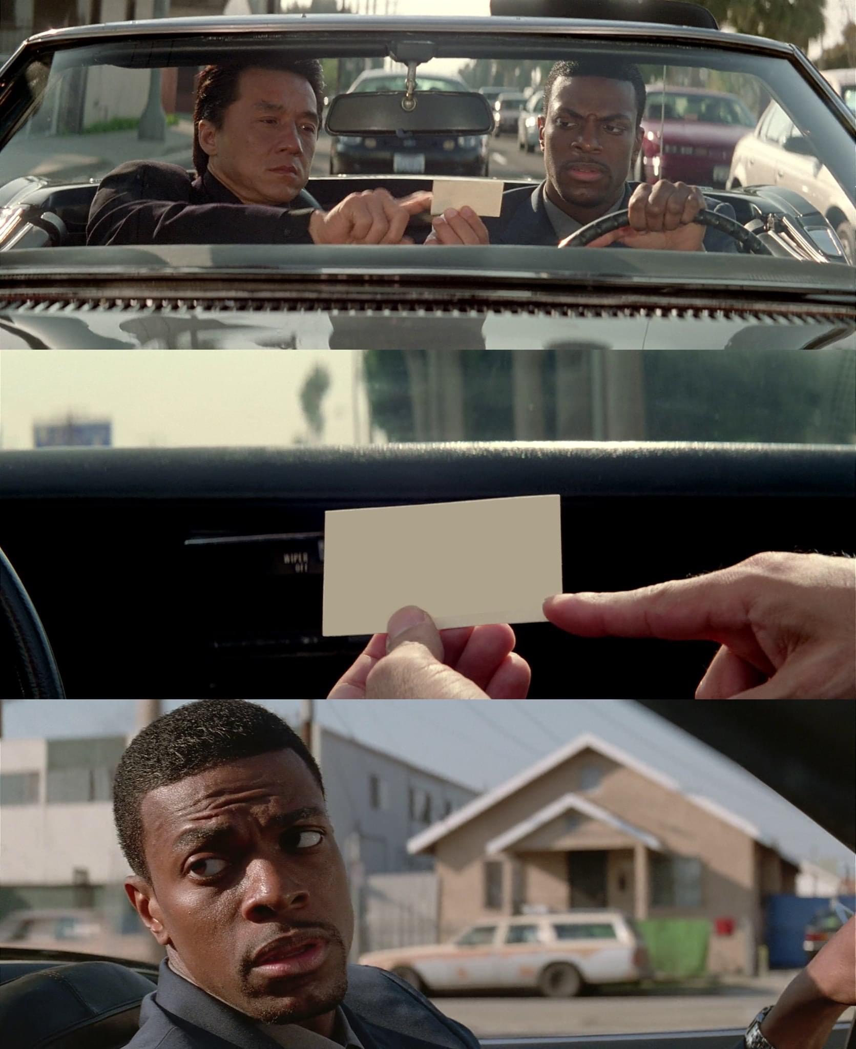 Rush hour Blank Meme Template