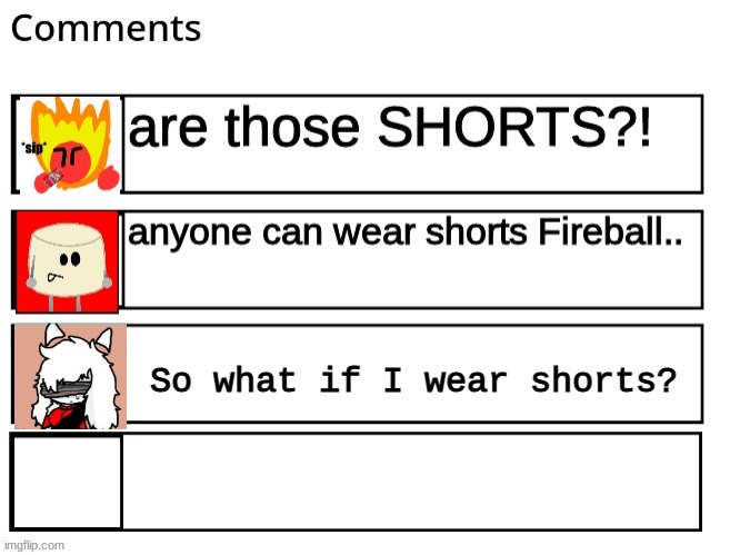 So what if I wear shorts? | made w/ Imgflip meme maker