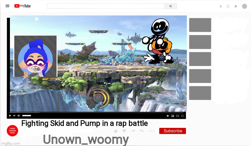 Battle Time |  Fighting Skid and Pump in a rap battle; Unown_woomy | made w/ Imgflip meme maker