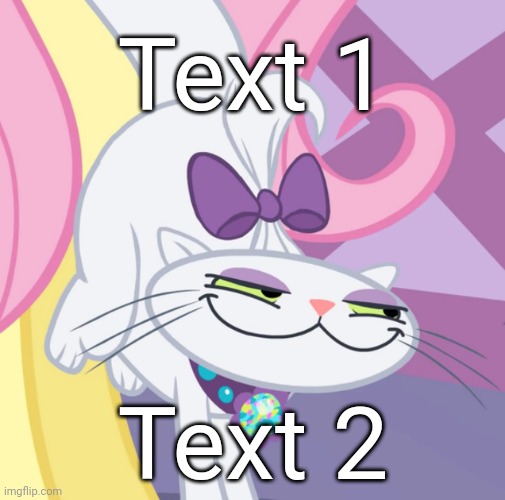 Smug Opalescence (MLP) | Text 1; Text 2 | image tagged in smug opalescence mlp,dont you squidward,memes | made w/ Imgflip meme maker