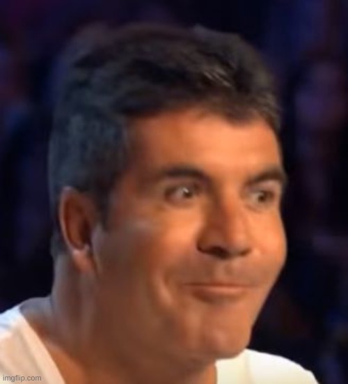 Trying not to laugh Simon | image tagged in trying not to laugh simon | made w/ Imgflip meme maker