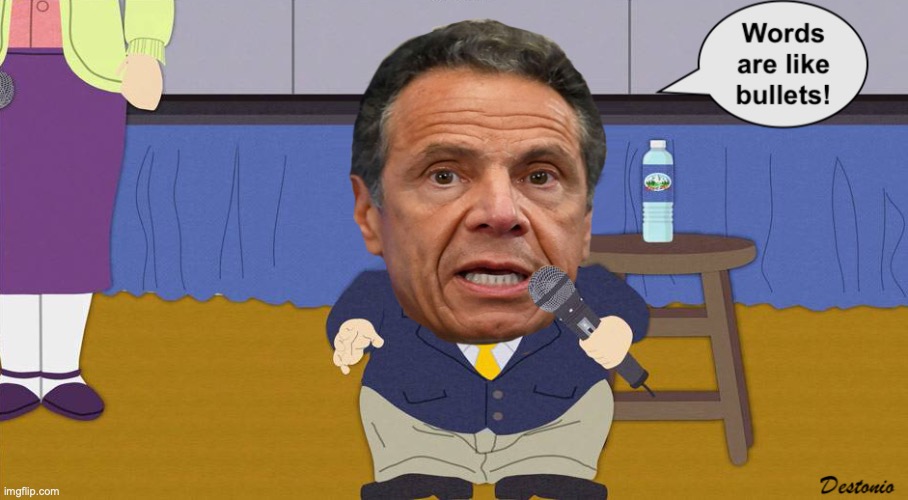 With apologies to South Park | image tagged in cuomo,sexual harassment,south park | made w/ Imgflip meme maker
