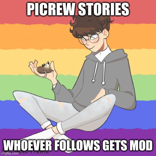 that_one_gae_bean v2 | PICREW STORIES; WHOEVER FOLLOWS GETS MOD | image tagged in that_one_gae_bean v2 | made w/ Imgflip meme maker