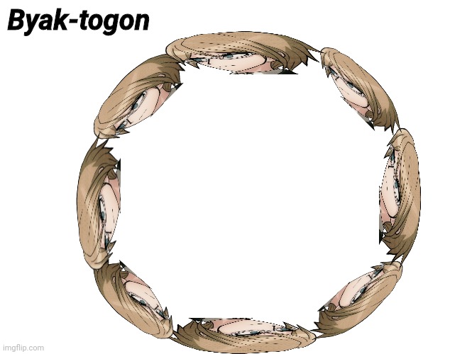 Byak-togon | Byak-togon | image tagged in danganronpa,pun | made w/ Imgflip meme maker