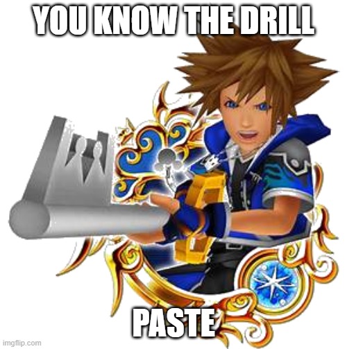 sora wisdom medal | YOU KNOW THE DRILL; PASTE | image tagged in sora wisdom medal | made w/ Imgflip meme maker