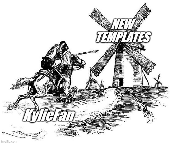 High Quality KylieFan vs. New Templates Blank Meme Template