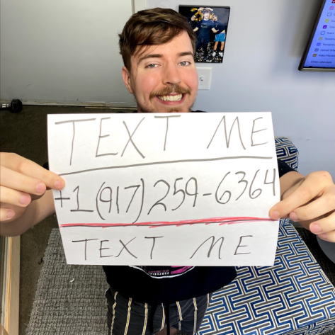 High Quality Mr Beast Holding Paper Blank Meme Template