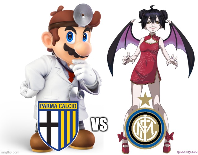 Parma - Inter. Will the Yellow-Blues save Milan??? | VS | image tagged in dr mario,corona-chan,parma,inter,calcio,memes | made w/ Imgflip meme maker