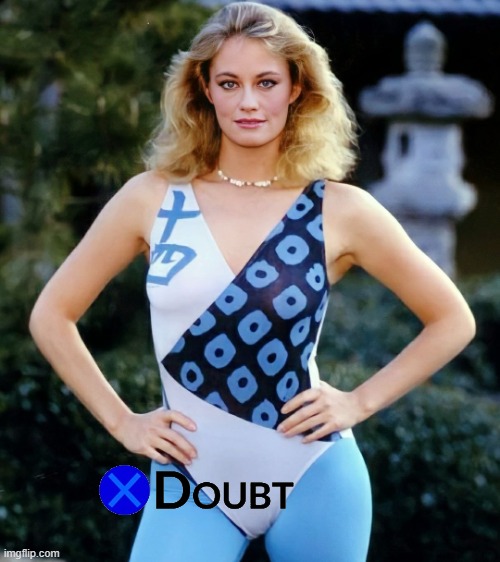 X doubt Cybill Shepherd Blank Meme Template