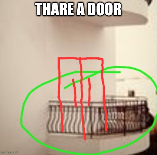 THERE A DOOR | made w/ Imgflip meme maker