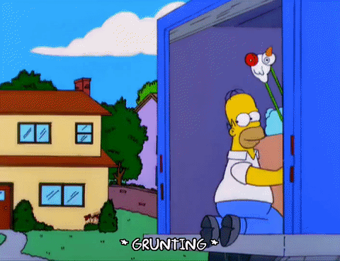 simpson gif Blank Meme Template