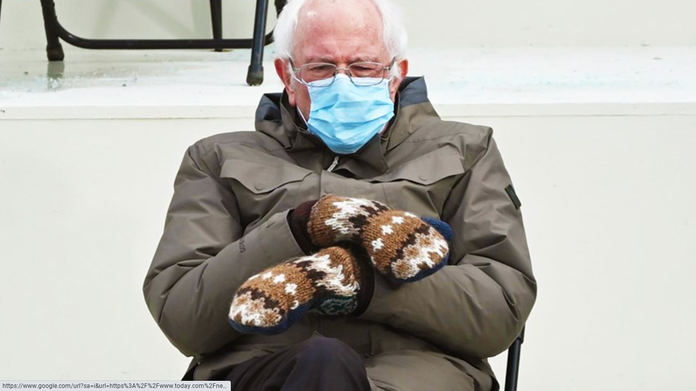 High Quality bernies mittens Blank Meme Template