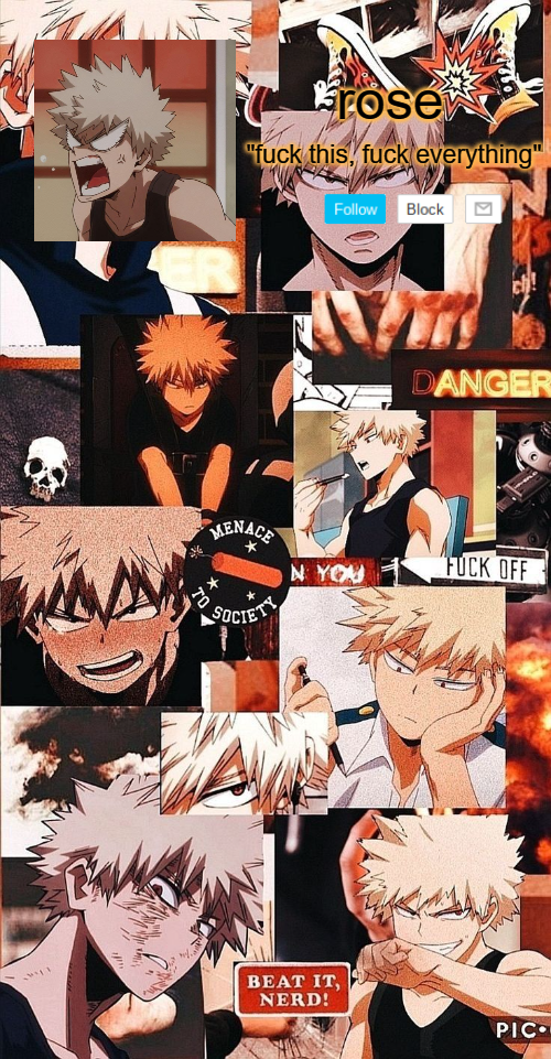 roses bakugo template Blank Meme Template