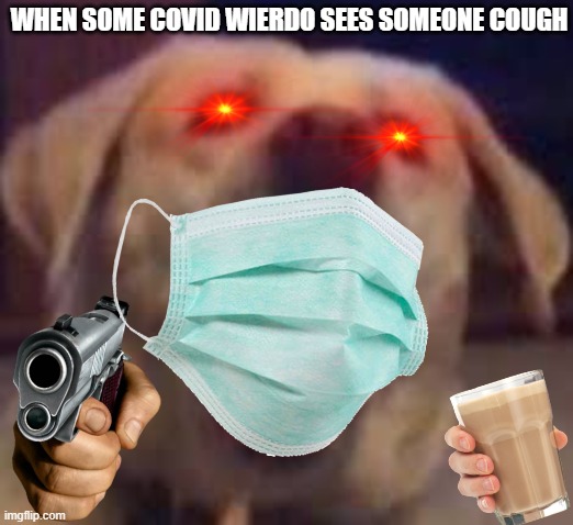 when a crazy person whos strict about covid sees someone cough or sneez | WHEN SOME COVID WIERDO SEES SOMEONE COUGH | image tagged in funny | made w/ Imgflip meme maker