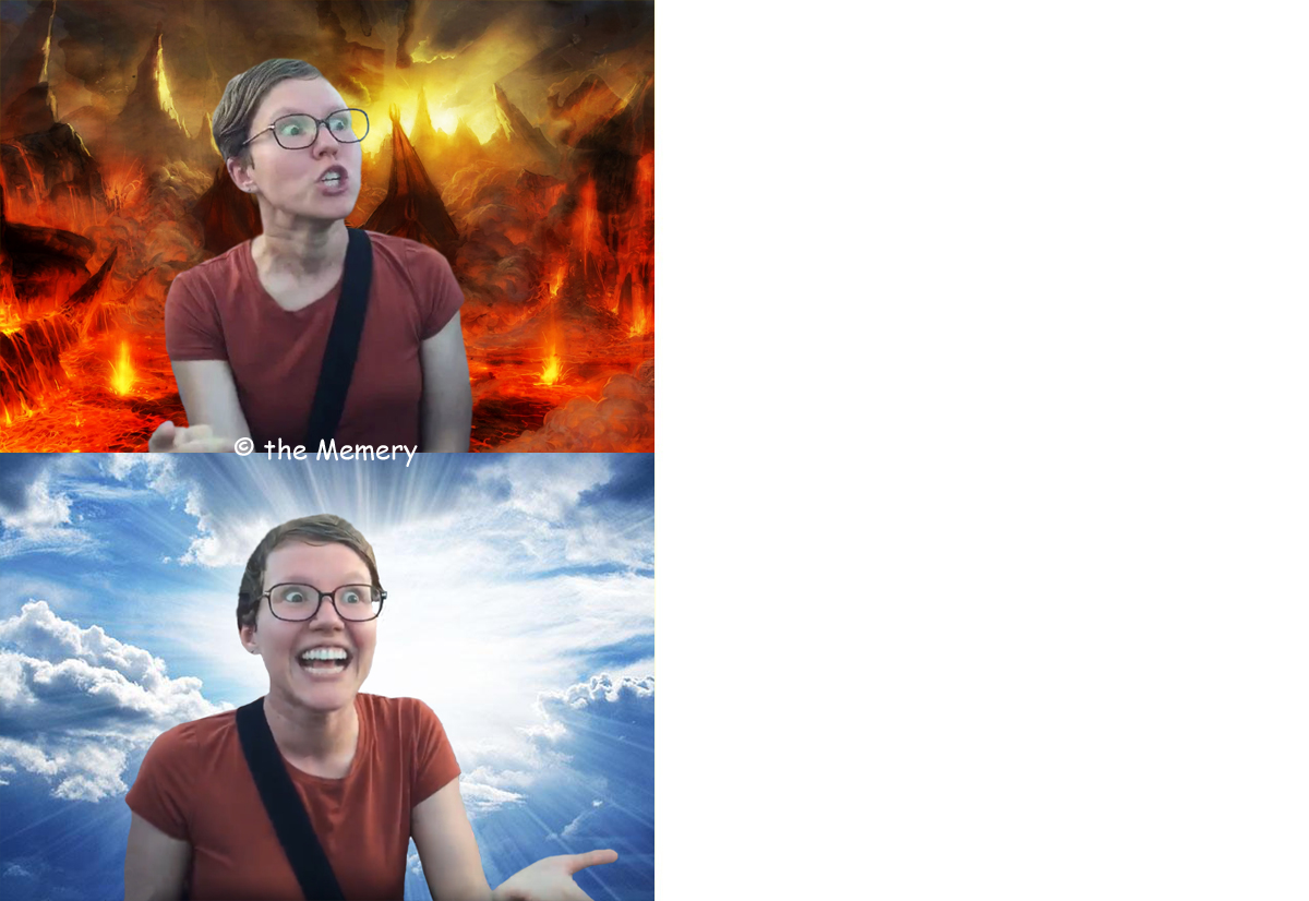 High Quality Angry Lady - Drake format Blank Meme Template